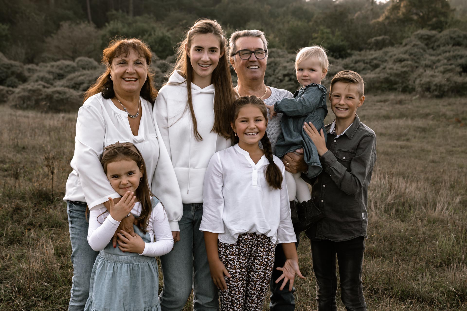 Fotoshoot met opa en oma in Castricum