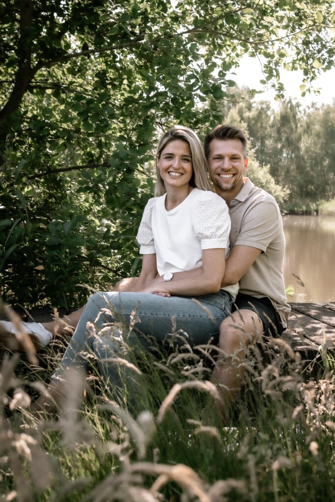 fotoshoot op locatie in Groengebied in Purmerend